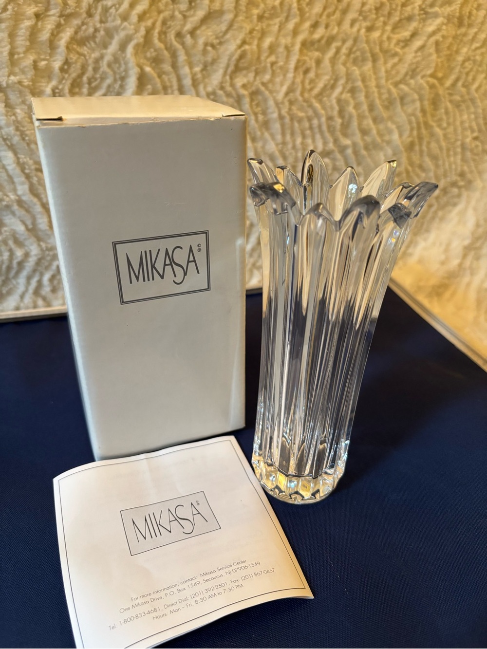 Mikasa Crystal bud vase
